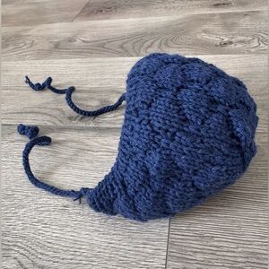 Cozy Blue Knit Bonnet for Kids